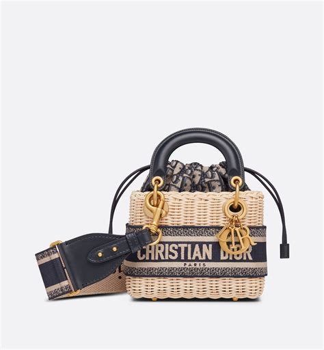 miss dior oblique bucket bag|lady dior wicker bag.